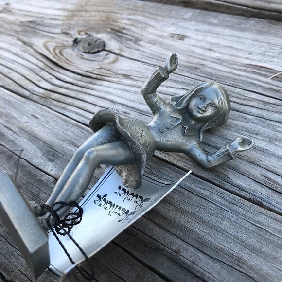 Heritage Pewter Figurine Dancing Girl Vintage Gift NWT Office Desk Decor - Picture 1 of 4